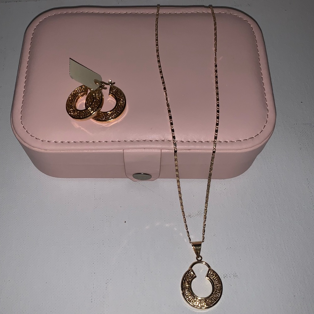 Vintage Bijoux  Gold-plated Earring & Necklace Set